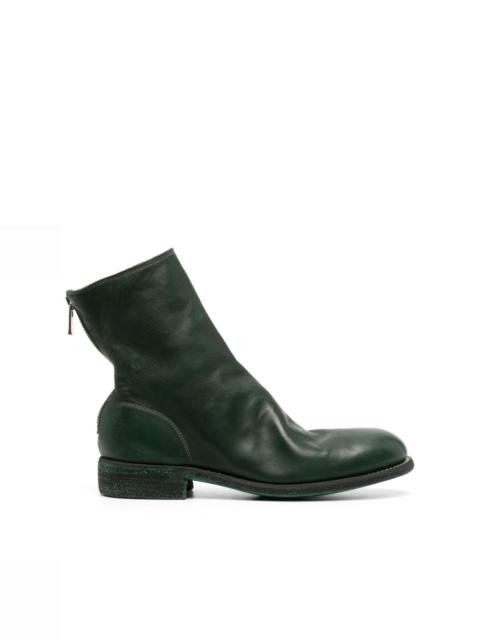 Guidi zip-up leather ankle boots