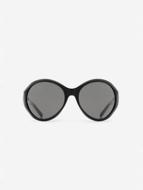 MAGDA BUTRYM Big round sunglasses in black