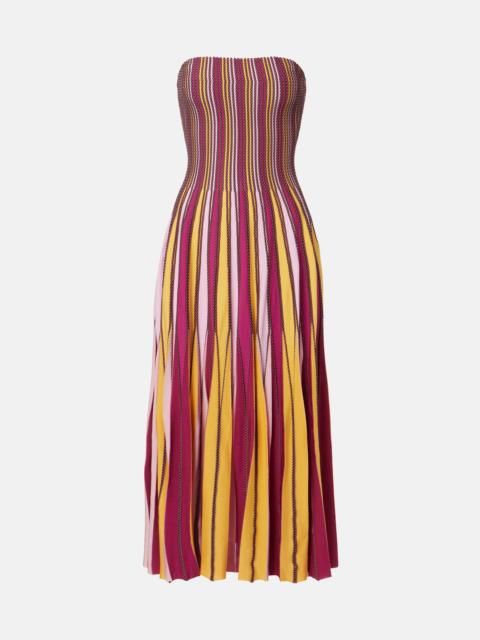 SIMKHAI Soleil striped midi dress