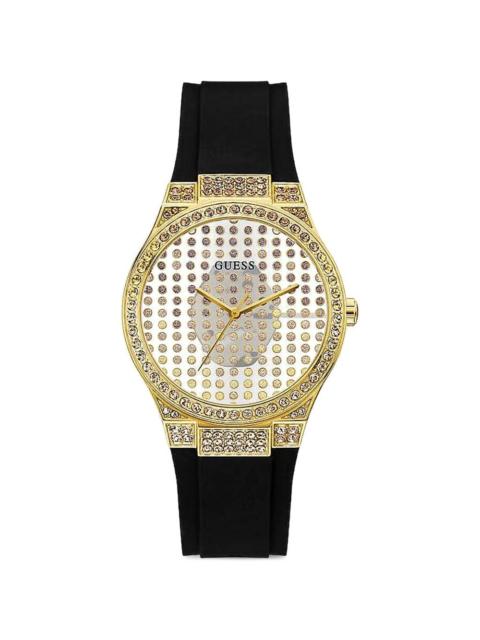 GUESS USA crystal-embellished 39mm watch