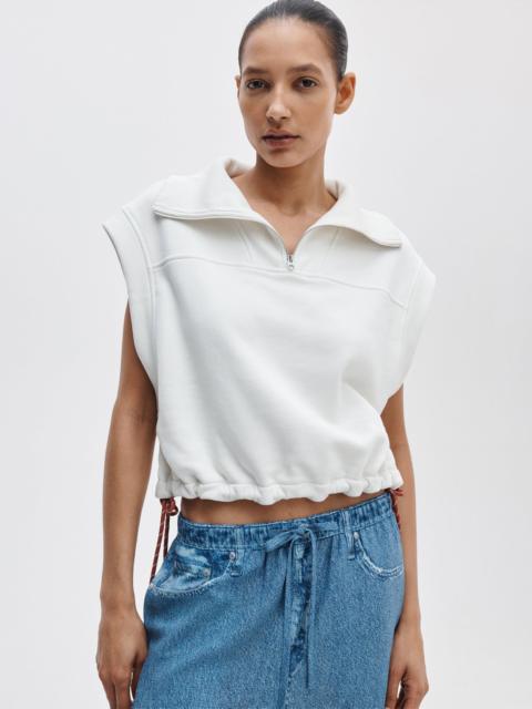 rag & bone Vintage Terry Half-Zip Muscle Tee