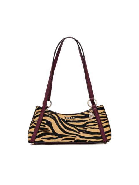 GUESS USA Domitilla zebra-print charm tote bag