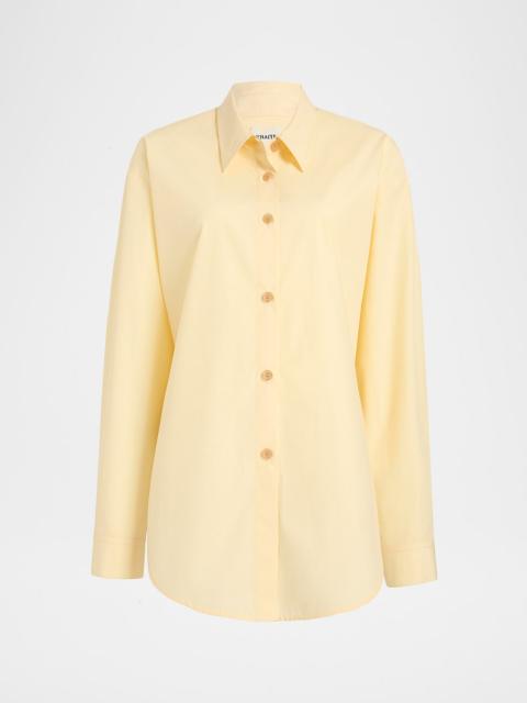 KHAITE Goya Cotton Poplin Button-Down Top