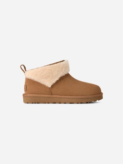 UGG ® Women's Classic Ultra Mini Snugscape Suede Classic Boots in Chestnut