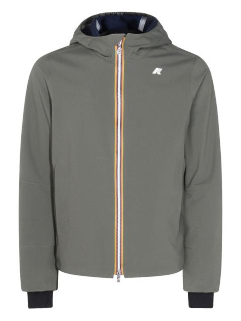 K-WAY hooded zip-up jacket