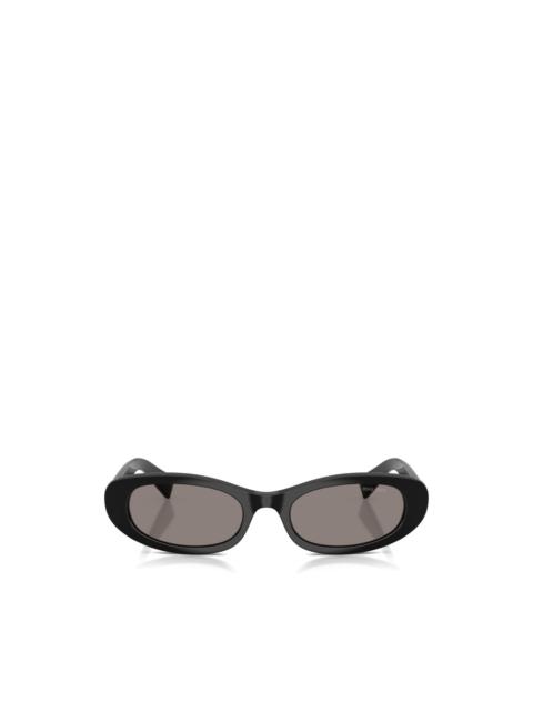 Miu Miu logo-plaque oval-frame sunglasses