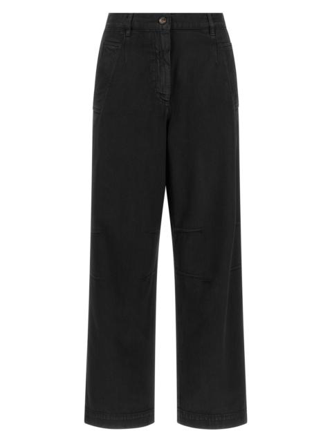 Dries Van Noten Loose Cotton Trousers
