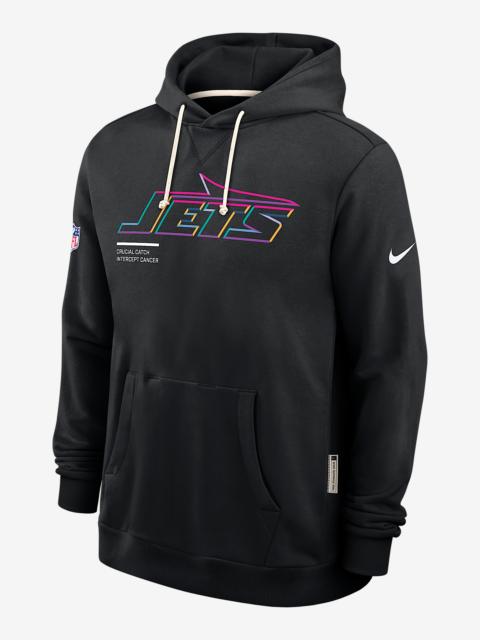 Nike New York Jets Crucial Catch Sideline Men's Nike Dri-FIT NFL Pullover Hoodie