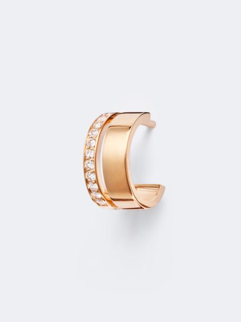 REPOSSI Berbere 18kt rose gold single hoop earring with diamonds