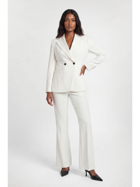 KAREN MILLEN Petite Compact Stretch Satin Side Tailored Straight Leg Trouser