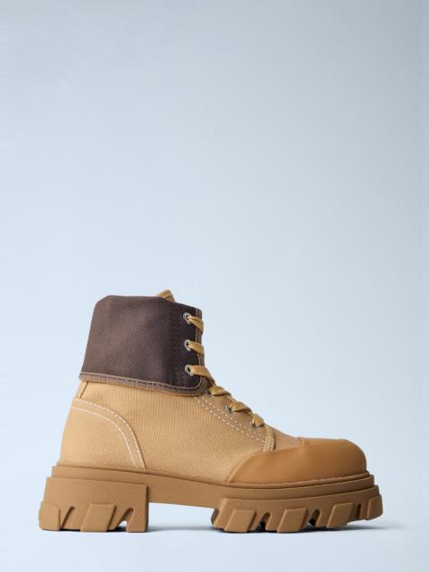 GANNI Cleated Canvas Trail Boots