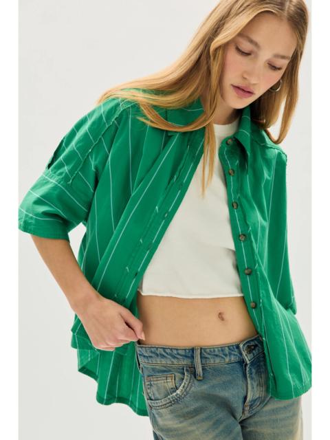 FREE PEOPLE We The Free Seaside Cotton Stripe Shirt