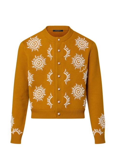 Louis Vuitton Embroidered Merino Wool Cardigan