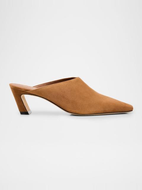 Stuart Weitzman 50mm Stassi Suede Mules