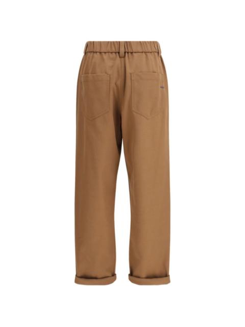 Brunello Cucinelli elasticated cuffed trousers