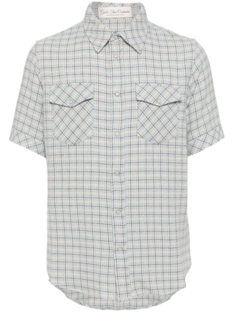 God’s True Cashmere tartan cashmere shirt