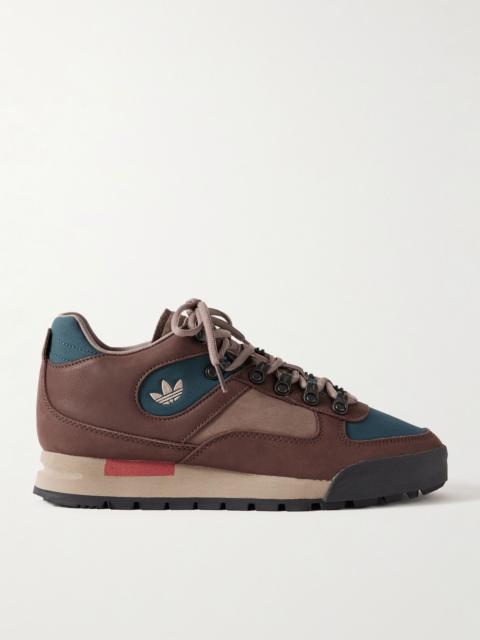 adidas Originals Grisedale Spezial Suede and Satin-Trimmed Nubuck Sneakers Brown