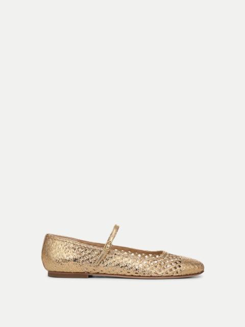 VERONICA BEARD ELLIE RAFFIA FLAT