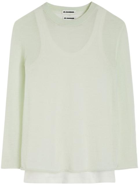 Jil Sander layered sweater