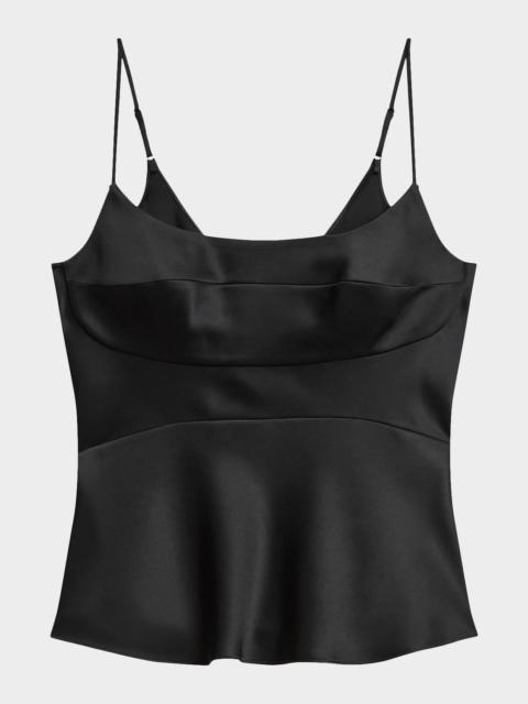 Theory Sleeveless Satin Slip Dress