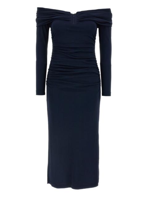 CAROLINA HERRERA off-shoulder midi dress