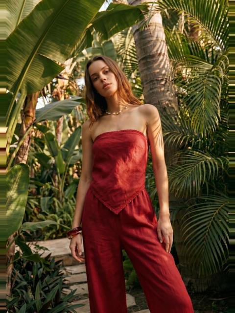 CAMI NYC GAEL STRAPLESS CAMISOLE HUCKLEBERRY