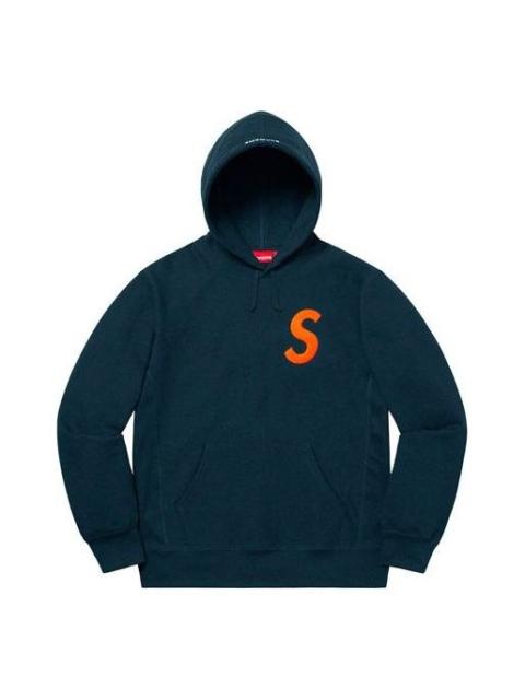 Supreme Supreme FW19 Week 2 S Logo Hooded Sweatshirt Logo Printing Unisex Navy Blue SUP-FW19-257