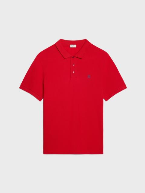 CELINE polo shirt IN PIQUE COTTON JERSEY