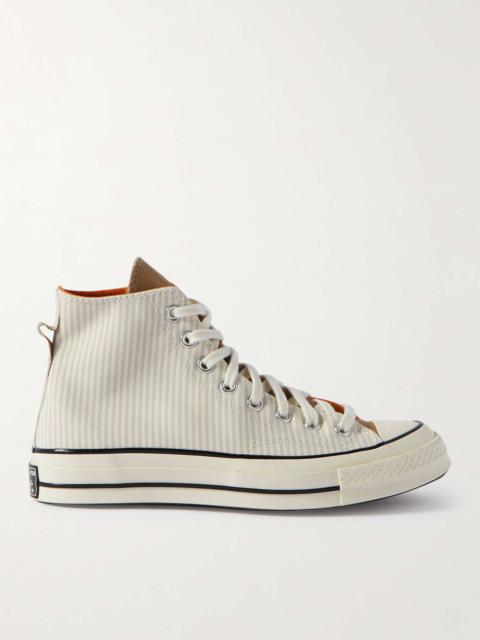 Chuck 70 Striped Canvas High-Top Sneakers