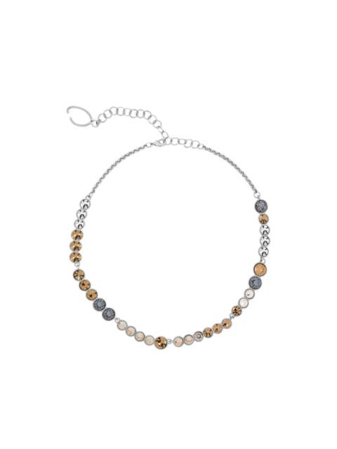 Oscar de la Renta crystal-embellished chain necklace