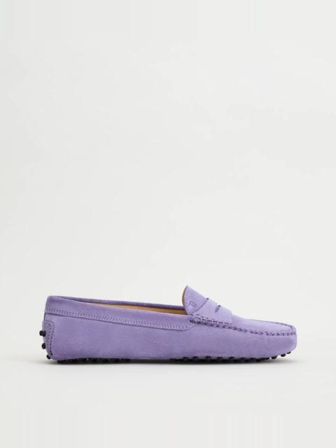 GOMMINO DRIVING SHOES IN SUEDE - VIOLET