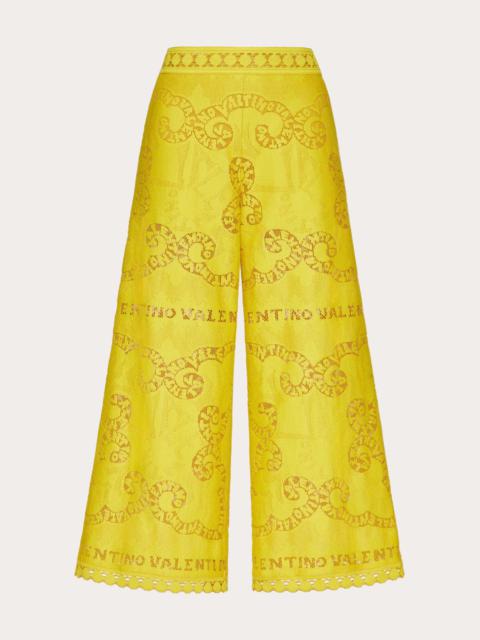 Valentino COTTON GUIPURE MINI BANDANA PANTS