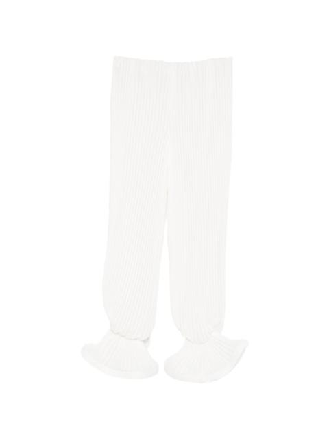ROWEN ROSE ruffled-detail trousers