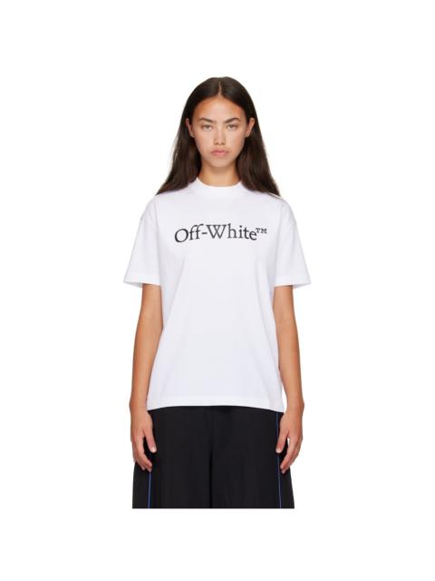 Off-White White Big Logo Bookish T-shirt