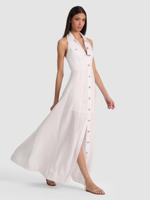 Alice + Olivia KENDALL LINEN MAXI DRESS