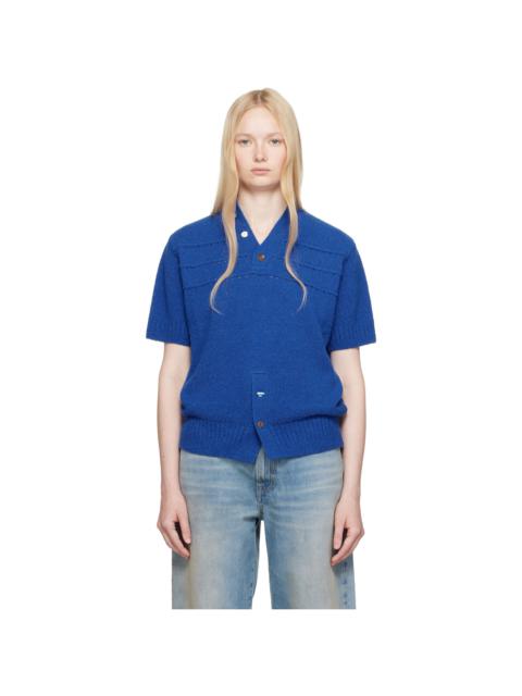 ADER error Blue Half S Pull-Over 0502 Sweater