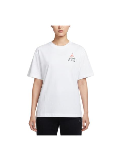 Jordan (WMNS) Jordan Flight Graphic T-Shirt 'White' IM7133-100