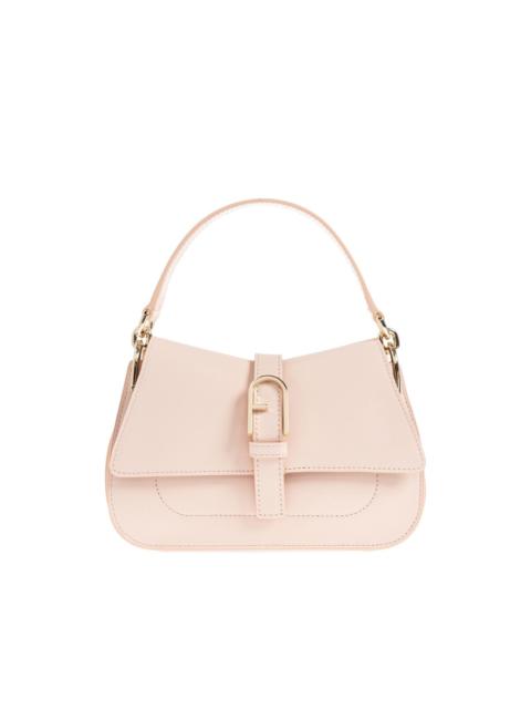 FURLA mini Flow buckle leather tote bag