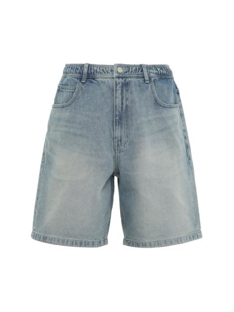 SOLID HOMME Light Wash Denim Shorts