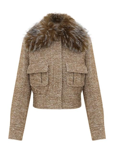 Zimmermann VALIANT FAUX FUR COLLAR BIKER