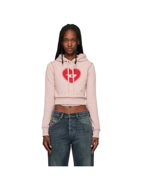 Diesel Pink F-Slimmy-Hood-S5 Hoodie