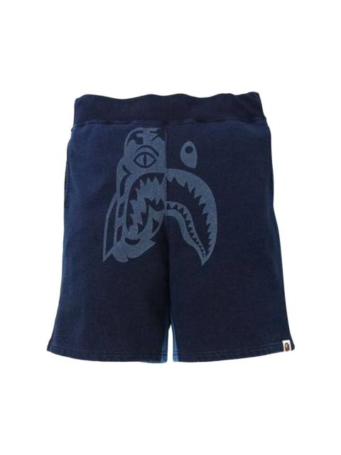 BAPE Tiger Shark Sweat Shorts 'Indigo'