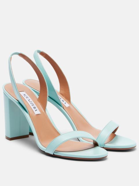AQUAZZURA Leather slingback sandals