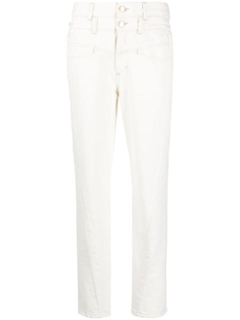 CLOSED high-waisted straight-leg jeans