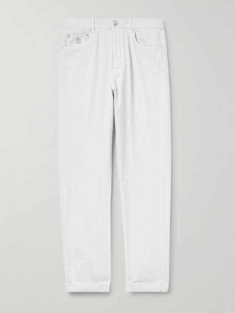 Brunello Cucinelli Slim-Fit Jeans Cream