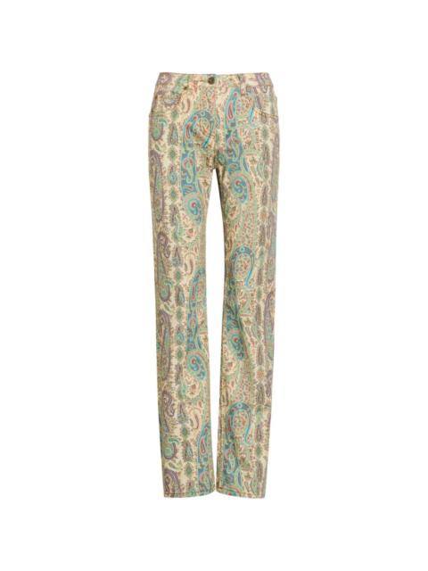 Etro paisley-pattern straight-leg jeans