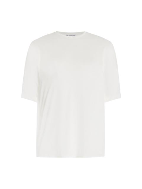 The Frankie Shop Harper Soft Organic Cotton T-Shirt white