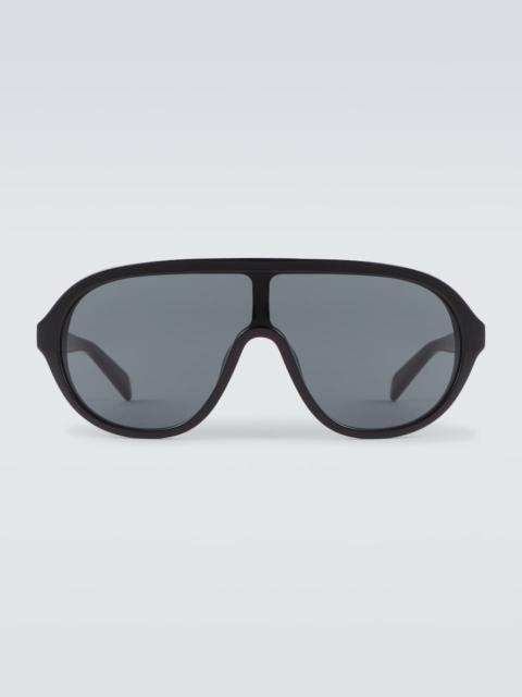 CELINE Mask-shaped acetate sunglasses