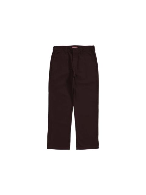 Supreme Supreme Work Pant Burgundy