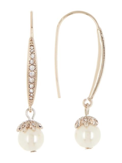 Marchesa Pave Crystal Linear Drop Earrings